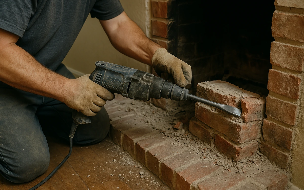 Fireplace removal contractor